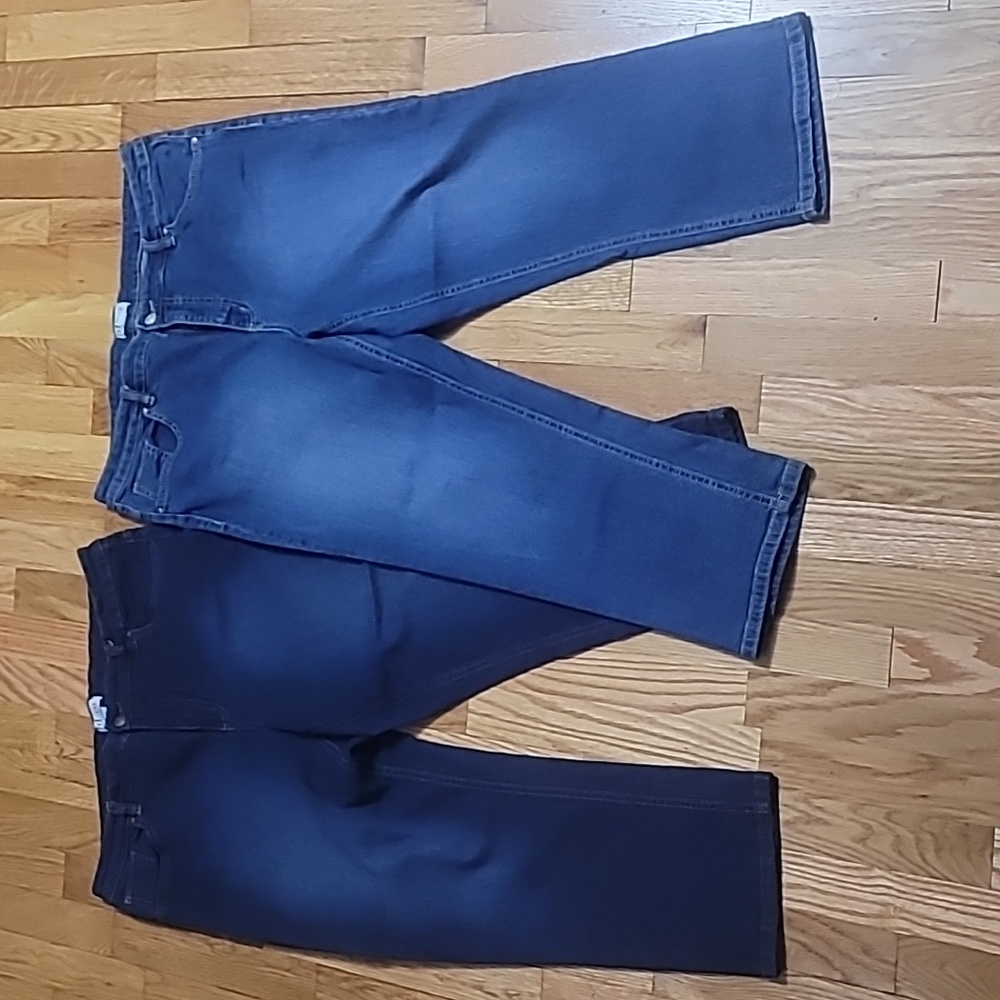 Denim & Co cropped jeans, 2 washes available - 16